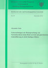 Buchcover Untersuchungen zur Beanspruchung von Vortriebsrohren beim Rohrvortrieb mit gekrümmter Linienführung in nicht bindigen Bö