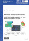 Buchcover Analysis of electromagnetic acoustic noise excitations: