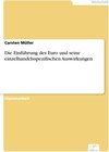 Buchcover Die Einführung des Euro und seine einzelhandelsspezifischen Auswirkungen