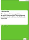 Buchcover Erweiterung der rechnergestützten Regelung zur pneumatischen Drosselung des Hochdruckverdichters des Triebwerks Larzac 0