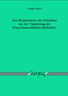 Buchcover Der Rechtsschutz des Einzelnen bei der Umsetzung der Flora-Fauna-Habitat-Richtlinie