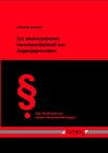 Buchcover Zur strafrechtlichen Verantwortlichkeit von Zugangsprovidern in Deutschland und der Umsetzung der E-Commerce-Richtlinie 