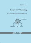 Buchcover Corporate Citizenship -- Die Unternehmung als guter Bürger?