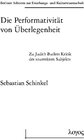 Buchcover Die Performativität von Überlegenheit. Zu Judith Butlers Kritik des souveränen Subjekts