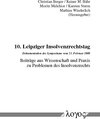 Buchcover 10. Leipziger Insolvenzrechtstag