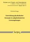 Buchcover Entwicklung physikalischer Konzepte in aufgabenbasierten Lernumgebungen