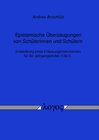 Buchcover Epistemische Überzeugungen von Schülerinnen und Schülern - Entwicklung eines Erfassungsinstrumentes für die Jahrgangsstu