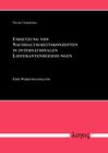 Buchcover Umsetzung von Nachhaltigkeitskonzepten in internationalen Lieferantenbeziehungen
