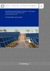 Buchcover The Photovoltaic Support Scheme in Germany
