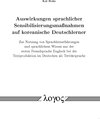 Buchcover Auswirkungen sprachlicher Sensibilisierungsmaßnahmen auf koreanische Deutschlerner