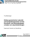 Buchcover Einfluss geometrischer Labyrinth- und Honigwabenparameter auf das Durchfluss- und Wärmeübergangsverhalten von Labyrinthd