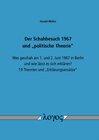 Buchcover Der Schahbesuch 1967 und "politische Theorie"