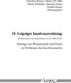 Buchcover 15. Leipziger Insolvenzrechtstag