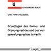 Buchcover Grundlagen des Polizei- und Ordnungsrechtes und des Versammlungsrechtes in Berlin