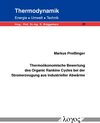 Buchcover Thermoökonomische Bewertung des Organic Rankine Cycles bei der Stromerzeugung aus industrieller Abwärme