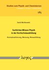 Buchcover Fachliches Wissen Physik in der Hochschulausbildung