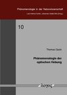 Buchcover Phänomenologie der optischen Hebung