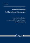 Buchcover Behavioral Pricing bei Schadenversicherungen