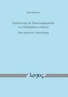 Buchcover Optimierung der Bewertungsqualität von Multiplikatorverfahren