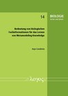 Buchcover Bedeutung von biologischen Fachinformationen für das Lernen von Metamodeling Knowledge