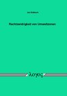 Buchcover Rechtswidrigkeit von Umweltzonen