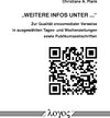 Buchcover "Weitere Infos unter...". Zur Qualität crossmedialer Verweise in ausgewählten Tages- und Wochenzeitungen sowie Publikums