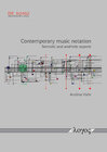 Buchcover Contemporary music notation