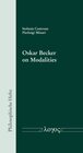 Buchcover Oskar Becker on Modalities