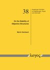 Buchcover On the Stability of Objective Structures
