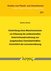 Buchcover Entwicklung eines Messinstruments zur Erfassung der professionellen Unterrichtswahrnehmung von (angehenden) Chemielehrkr