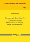 Buchcover Untersuchung der Effektivität zweier Fortbildungsformate zum Experimentieren mit dem Fokus auf das Unterrichtshandeln