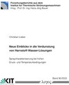 Buchcover Neue Einblicke in die Verdunstung von Harnstoff-Wasser-Lösungen