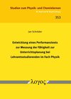 Buchcover Entwicklung eines Performanztests zur Messung der Fähigkeit zur Unterrichtsplanung bei Lehramtsstudierenden im Fach Phys