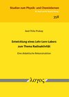 Buchcover Entwicklung eines Lehr-Lern-Labors zum Thema Radioaktivität