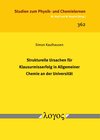 Buchcover Strukturelle Ursachen für Klausurmisserfolg in Allgemeiner Chemie an der Universität