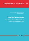 Buchcover Germanistik im Wandel I