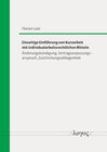 Buchcover Einseitige Einführung von Kurzarbeit mit individualarbeitsrechtlichen Mitteln