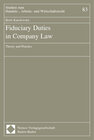 Buchcover Fiduciary Duties in Company Law
