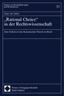 Buchcover -Rational Choice- in der Rechtswissenschaft