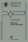 Buchcover Clausewitz´ Theorie des Krieges