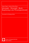 Buchcover Informatik - Wirtschaft - Recht - Regulierung in der Wissensgesellschaft