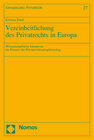 Buchcover Vereinheitlichung des Privatrechts in Europa