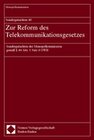 Buchcover Sondergutachten 40. Zur Reform des Telekommunikationsgesetzes