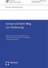 Buchcover Europa auf dem Weg zur Verfassung