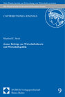 Buchcover Jenaer Beiträge zur Wirtschaftstheorie und Wirtschaftspolitik