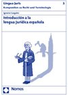 Buchcover Introducción a la lengua jurídica española