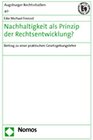 Buchcover Nachhaltigkeit als Prinzip der Rechtsentwicklung?