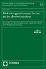 Buchcover Allokation gemeinsamer Kosten der Straßeninfrastruktur