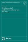 Buchcover Development of Modern International Law and India