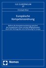Buchcover Europäische Kompetenzordnung